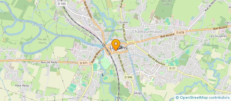 localisation de l'entreprise BSL GINKGO à LOUHANS