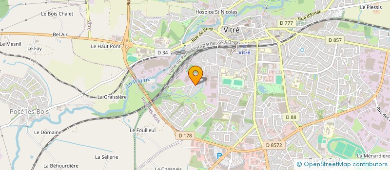 localisation de l'entreprise BSLC  VITRE