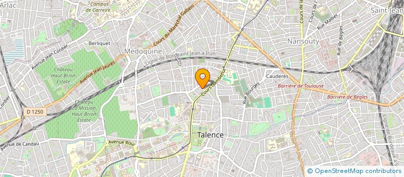 localisation de l'entreprise BSLP  TALENCE