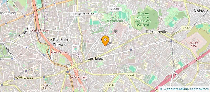 localisation de l'entreprise BSM à LES LILAS