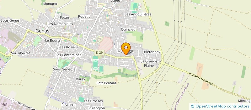 localisation de l'entreprise BSM  GENAS