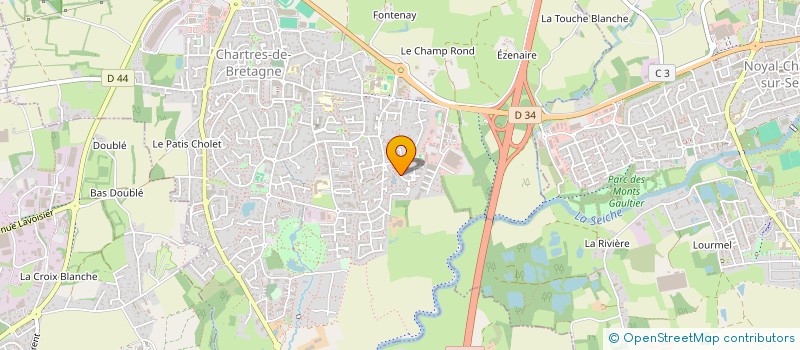 localisation de l'entreprise BSM  CHARTRES-DE-BRETAGNE