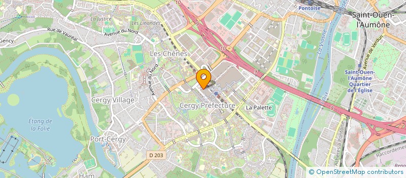 localisation de l'entreprise BSM  CERGY