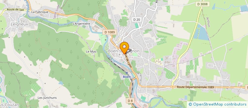 localisation de l'entreprise BSM  BOEN-SUR-LIGNON