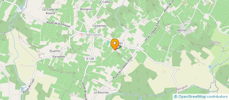 localisation de l'entreprise BSM FAUREAU  NERIGEAN