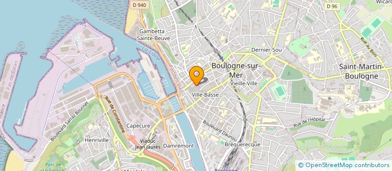 localisation de l'entreprise BSM FITNESS à BOULOGNE-SUR-MER