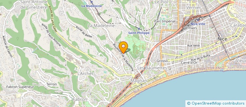 localisation de l'entreprise BSM FLEURS à NICE