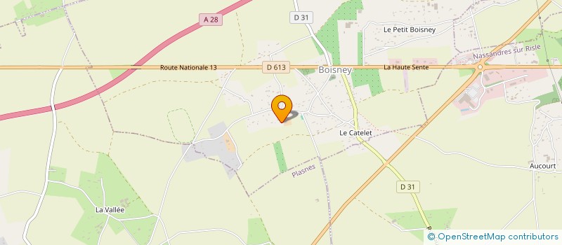 localisation de l'entreprise BSM GESTION  BOISNEY