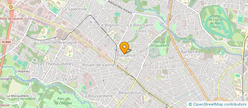 localisation de l'entreprise BSM OPTIQUE à ORVAULT
