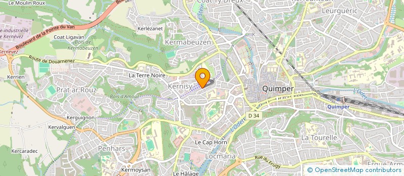 localisation de l'entreprise BSM29 à QUIMPER