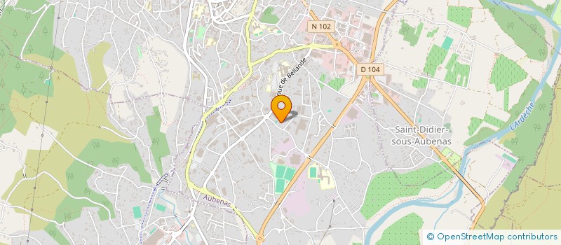 localisation de l'entreprise BSMC7  AUBENAS