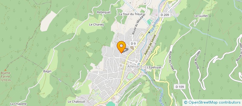 localisation de l'entreprise BSMIR  ALLEVARD