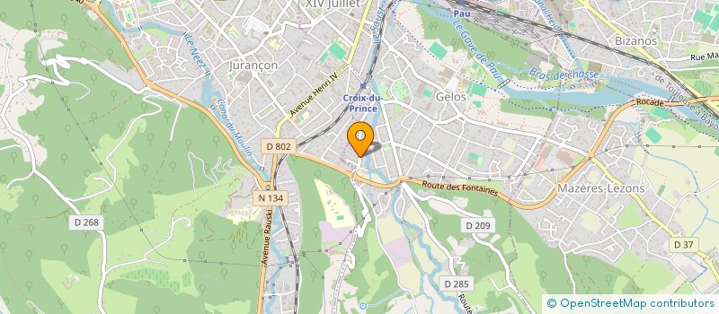 localisation de l'entreprise BSN.64  GELOS