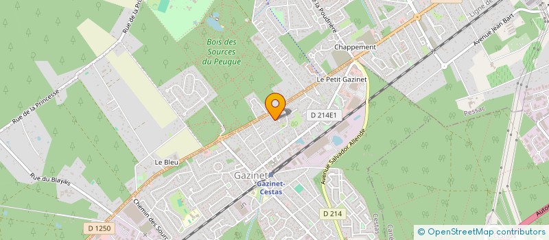 localisation de l'entreprise BSO AQUITAINE  CESTAS