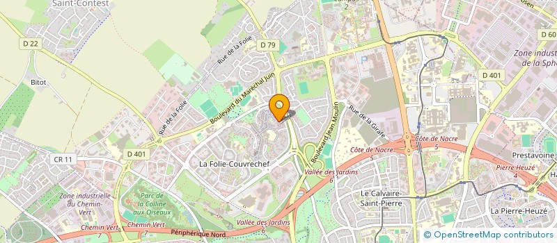 localisation de l'entreprise BSO14NET à CAEN