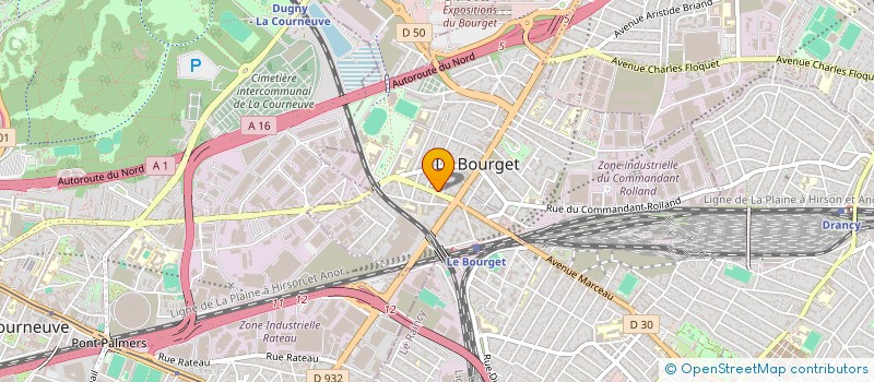 localisation de l'entreprise BSP à LE BOURGET