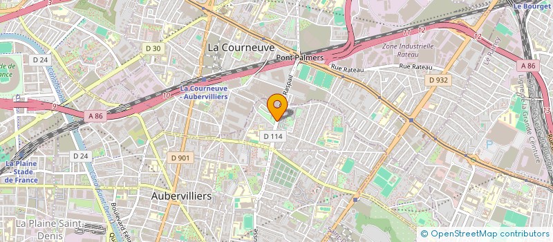 localisation de l'entreprise BSP BAT à AUBERVILLIERS