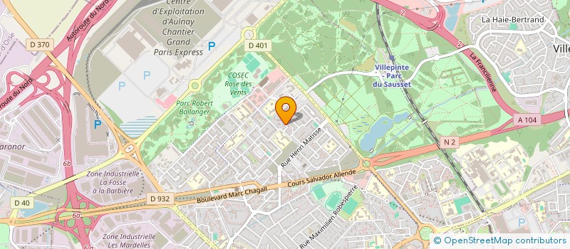 localisation de l'entreprise BSP BATIMENT SERVICES PROFESSIONNELS à AULNAY-SOUS-BOIS