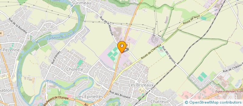 localisation de l'entreprise BSP DEUX SEVRIENNE  NIORT