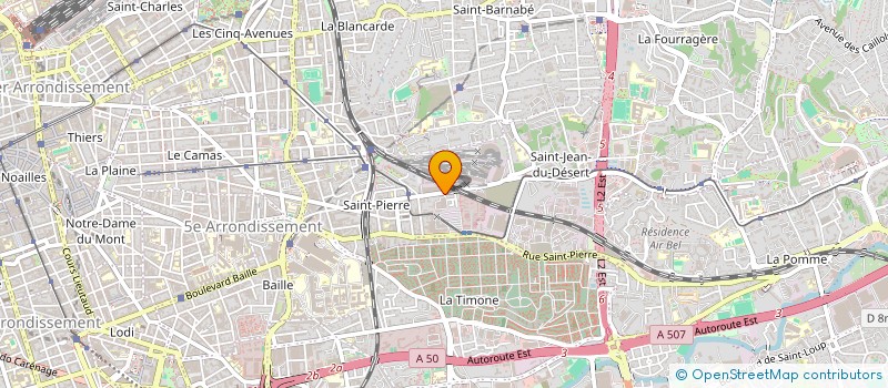 localisation de l'entreprise BSP HYDRO  MARSEILLE