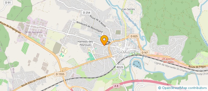 localisation de l'entreprise BSP PLOMBERIE  LE MUY