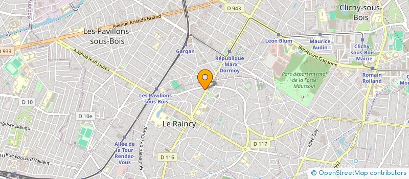 localisation de l'entreprise BSP RENOVATION à LE RAINCY