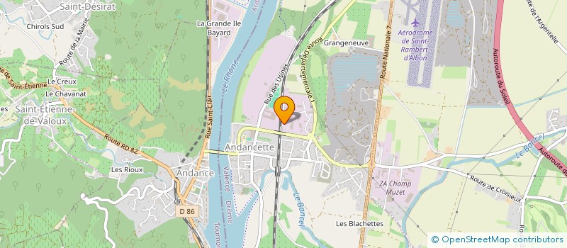 localisation de l'entreprise BSR  ANDANCETTE