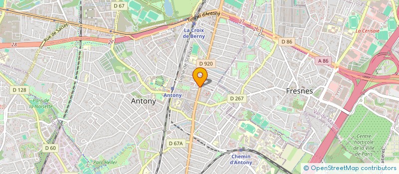 localisation de l'entreprise BSR  ANTONY