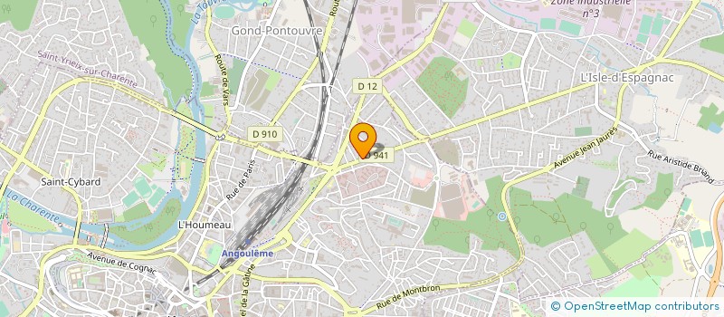 localisation de l'entreprise BSR ATLANTIQUE à ANGOULEME