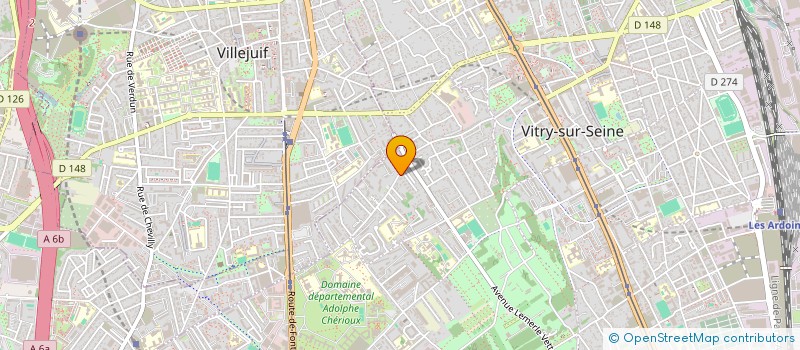 localisation de l'entreprise BSR BAT à VITRY-SUR-SEINE