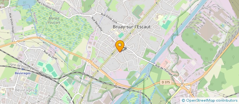 localisation de l'entreprise BSR INDUSTRIE  BRUAY-SUR-L'ESCAUT