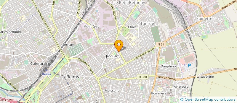 localisation de l'entreprise BSR PATRIMOINE  REIMS