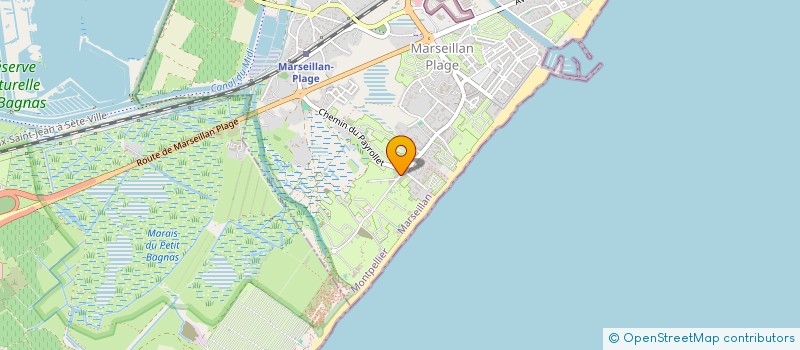 localisation de l'entreprise BSR SUD à MARSEILLAN