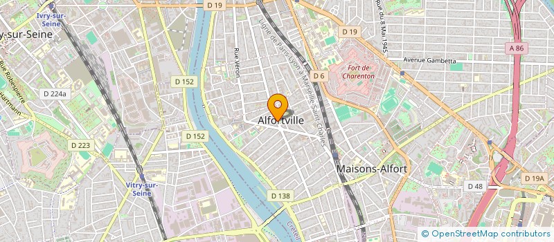 localisation de l'entreprise BSRS à ALFORTVILLE