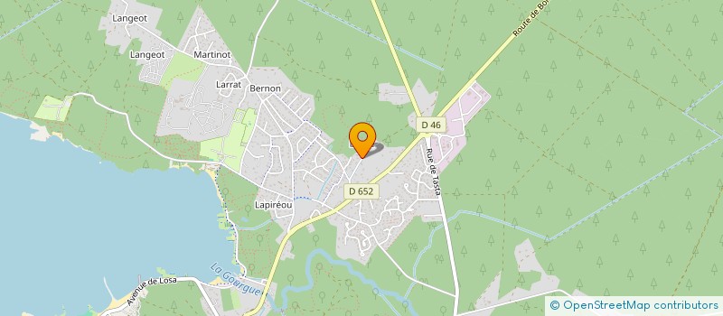 localisation de l'entreprise BSS  SANGUINET