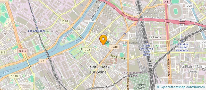 localisation de l'entreprise BSSD TECHNOLOGIES à SAINT-OUEN-SUR-SEINE