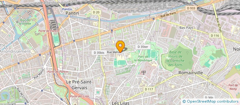 localisation de l'entreprise BST à PANTIN