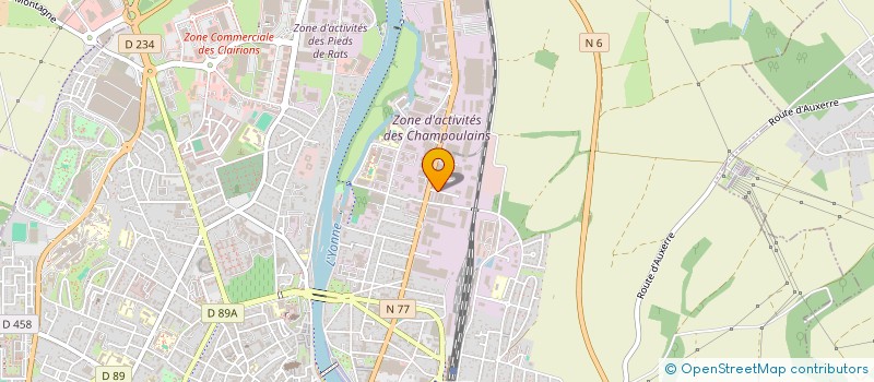 localisation de l'entreprise BST à AUXERRE