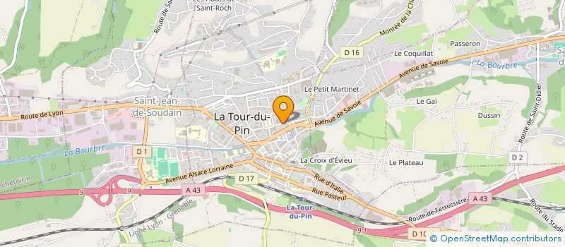 localisation de l'entreprise BST BATIMENT  LA TOUR-DU-PIN