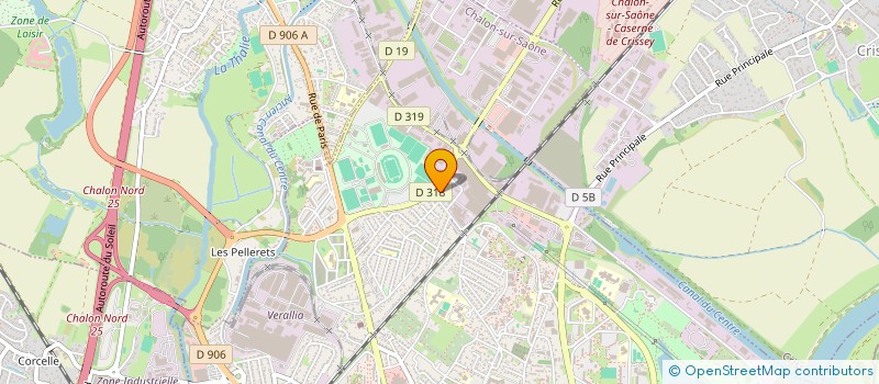 localisation de l'entreprise BST IMMOBILIER à CHALON-SUR-SAONE