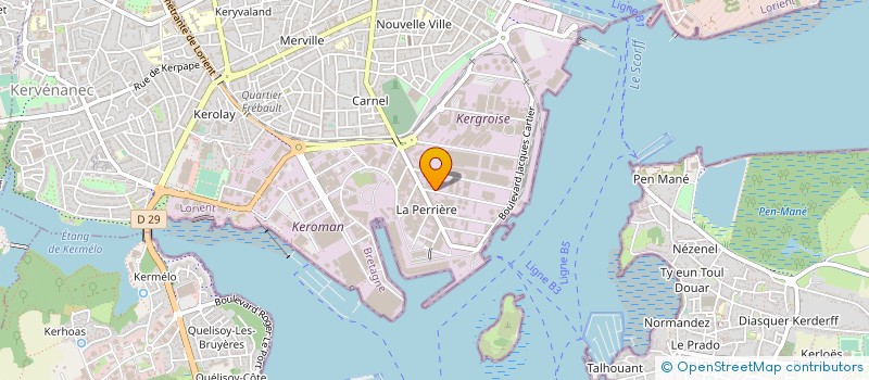 localisation de l'entreprise BSTI à LORIENT