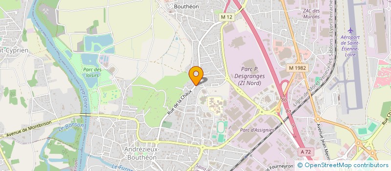 localisation de l'entreprise BSTRUCKS  ANDREZIEUX-BOUTHEON