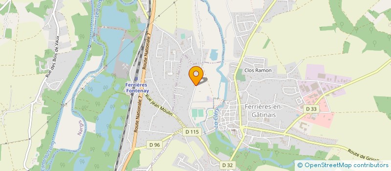 localisation de l'entreprise BSW MOTOR à FERRIERES-EN-GATINAIS