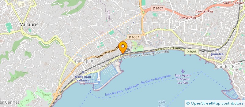 localisation de l'entreprise BSX IMMO - CONSULTING  VALLAURIS