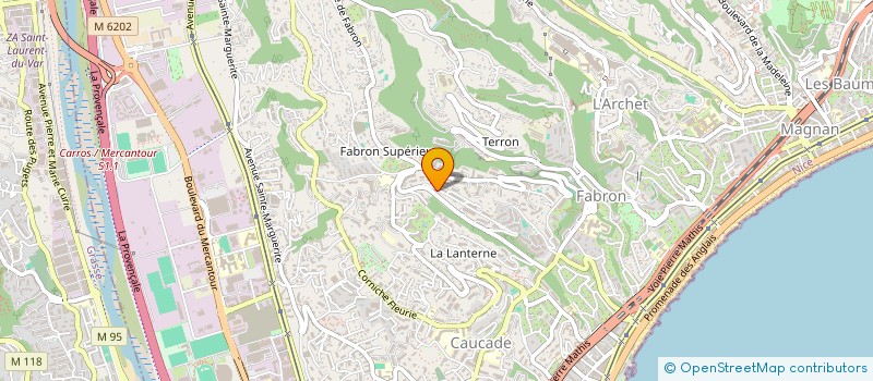 localisation de l'entreprise BSY TRANSPORT à NICE