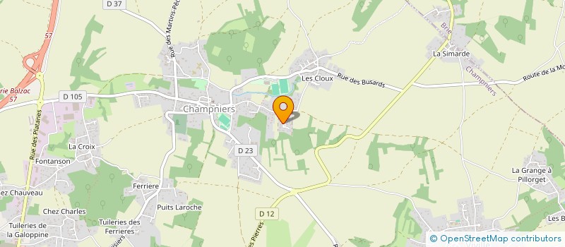 localisation de l'entreprise BT 16 DEVELOPPEMENT à CHAMPNIERS