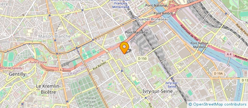 localisation de l'entreprise BT 17  IVRY-SUR-SEINE