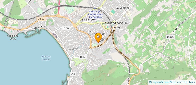 localisation de l'entreprise BT à SAINT-CYR-SUR-MER