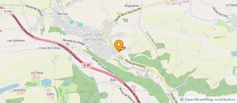 localisation de l'entreprise BT  SAINT-VICTOR-DE-CESSIEU