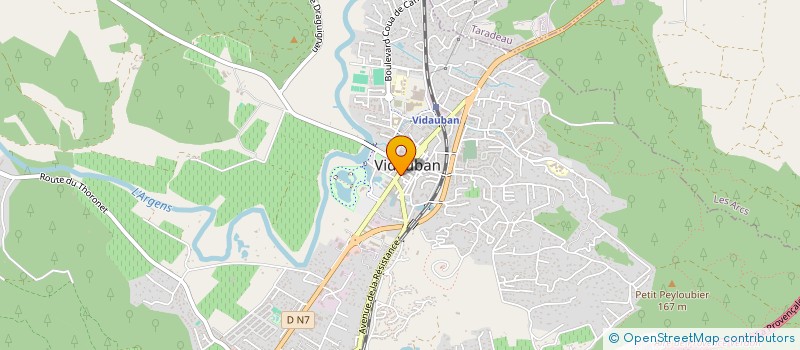 localisation de l'entreprise BT&AH  VIDAUBAN